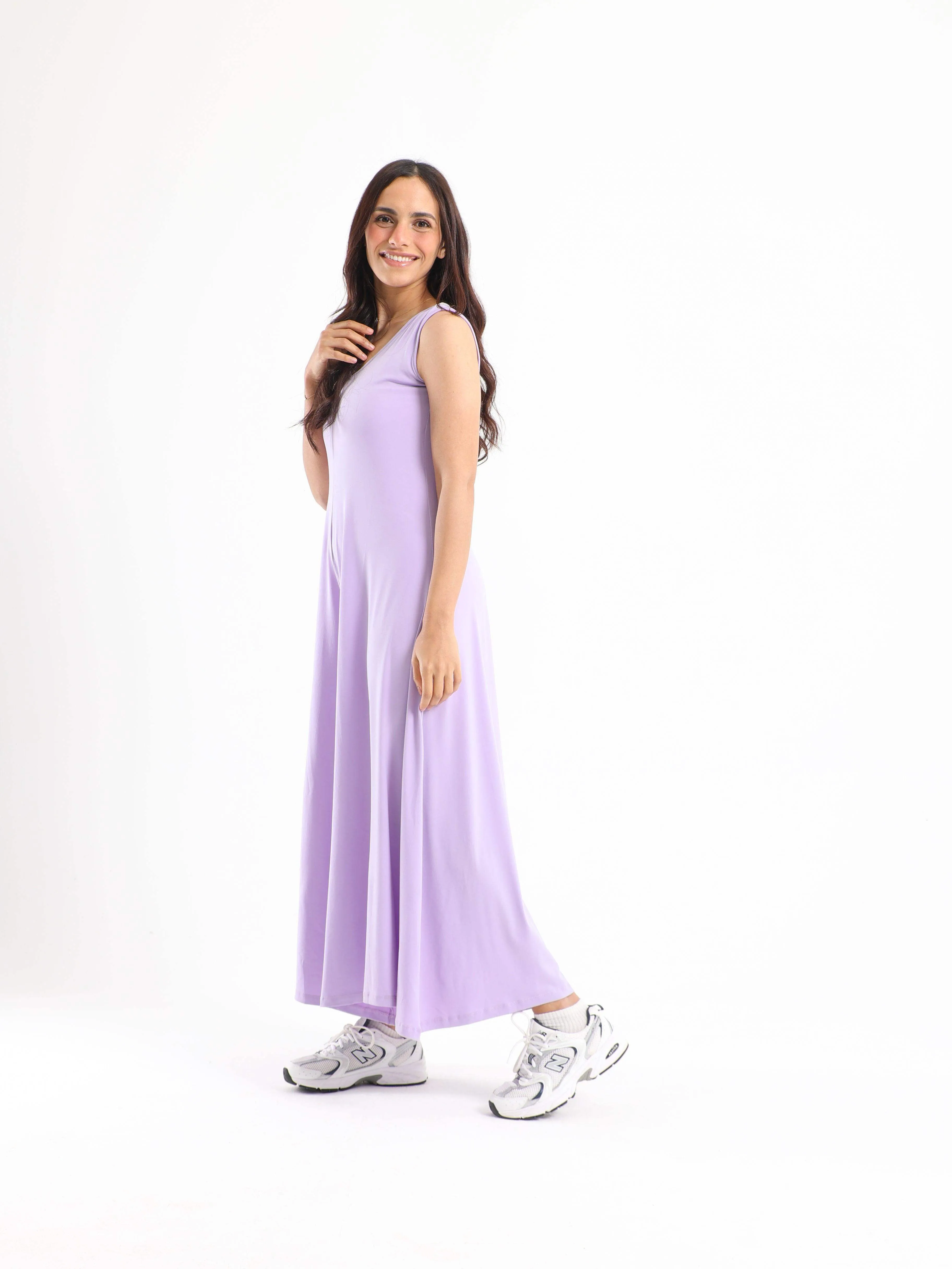 V-Neck Wide Leg Jumpsuit
