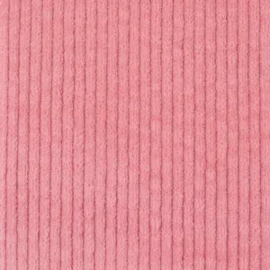 Washed Cotton Stretch Corduroy 6 Wale - Coral, 1.5 meters (remnant)