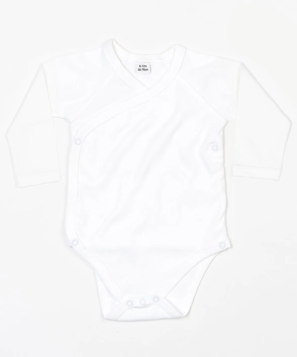 White - Baby long sleeve kimono bodysuit