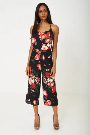 Wide Leg Floral Jumpsuit