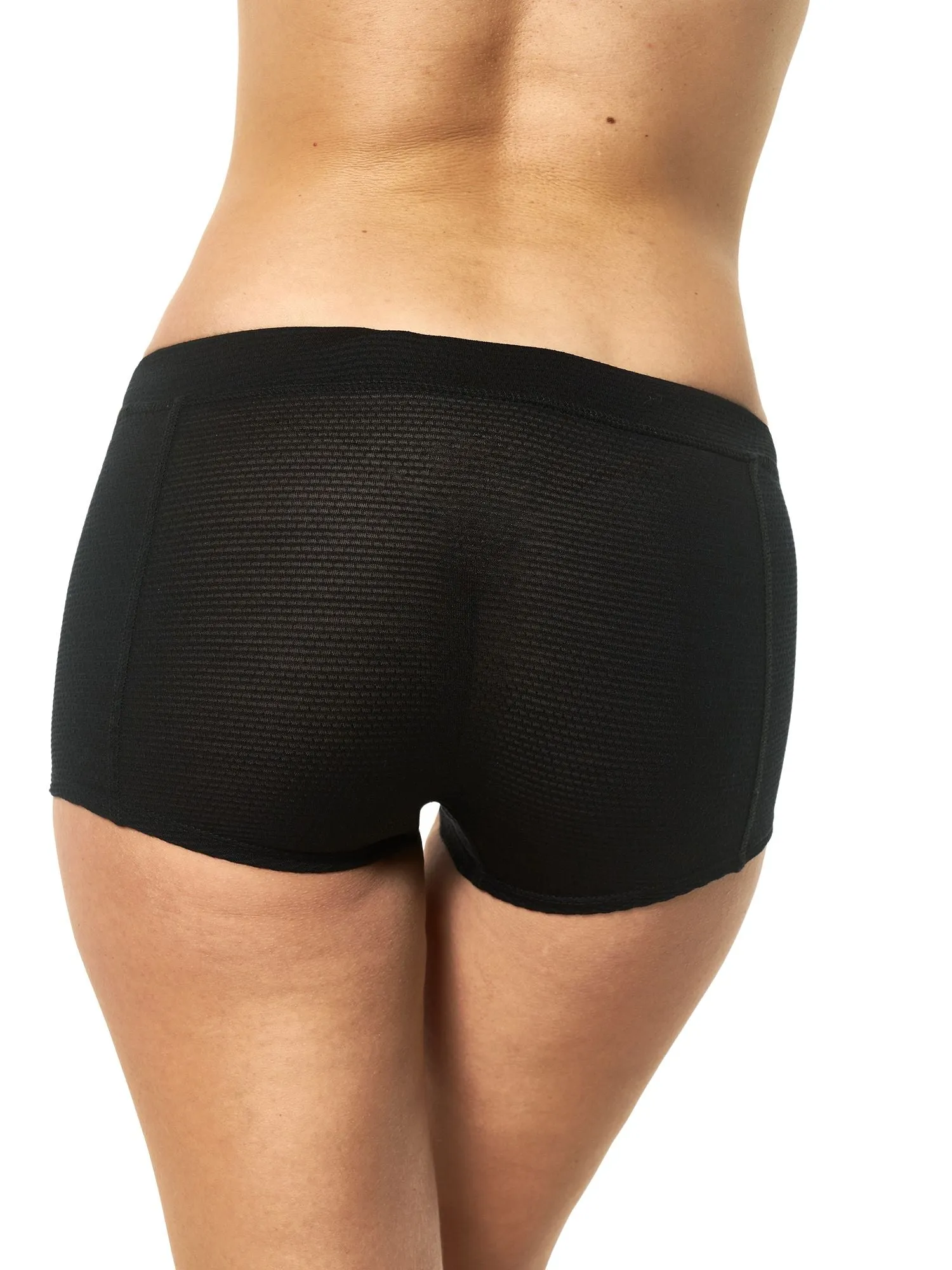 Women's Merino Boxers Airmesh Black (1 Pack)