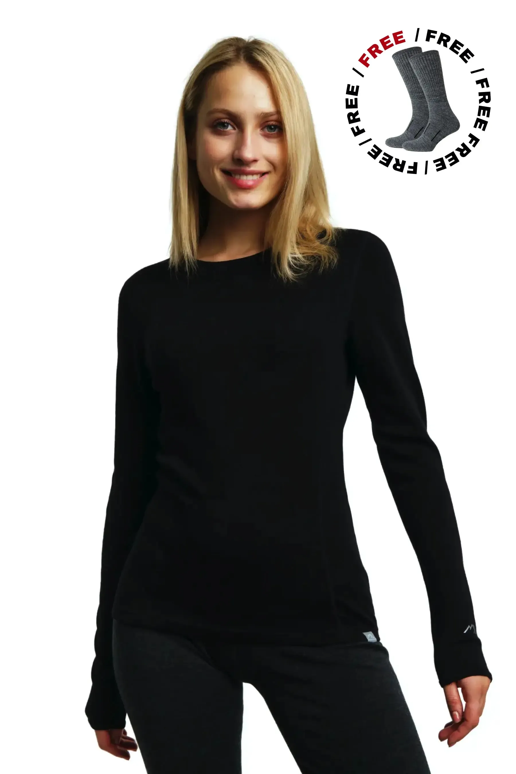 Women's Merino Long Sleeve 250 Black