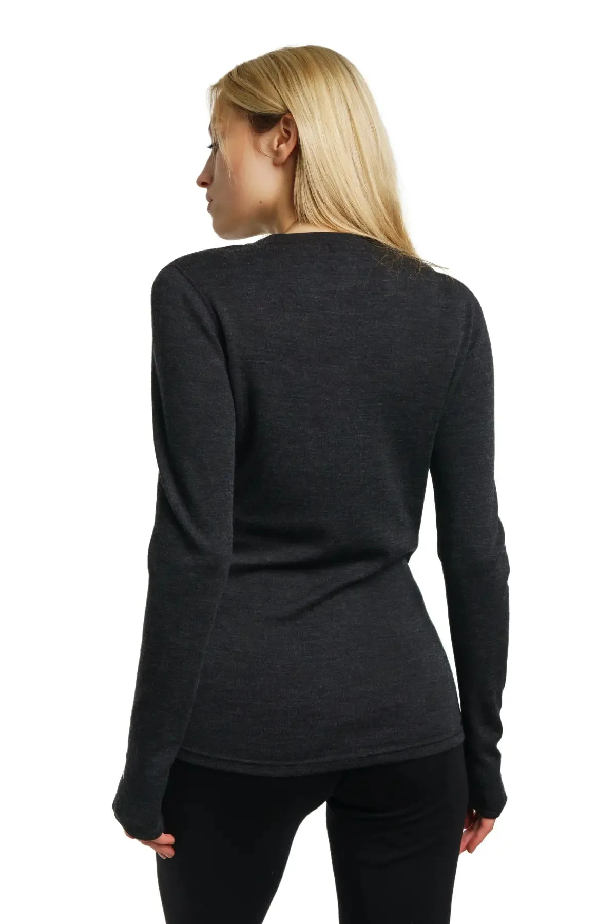 Women's Merino Long Sleeve 250 Charcoal Grey