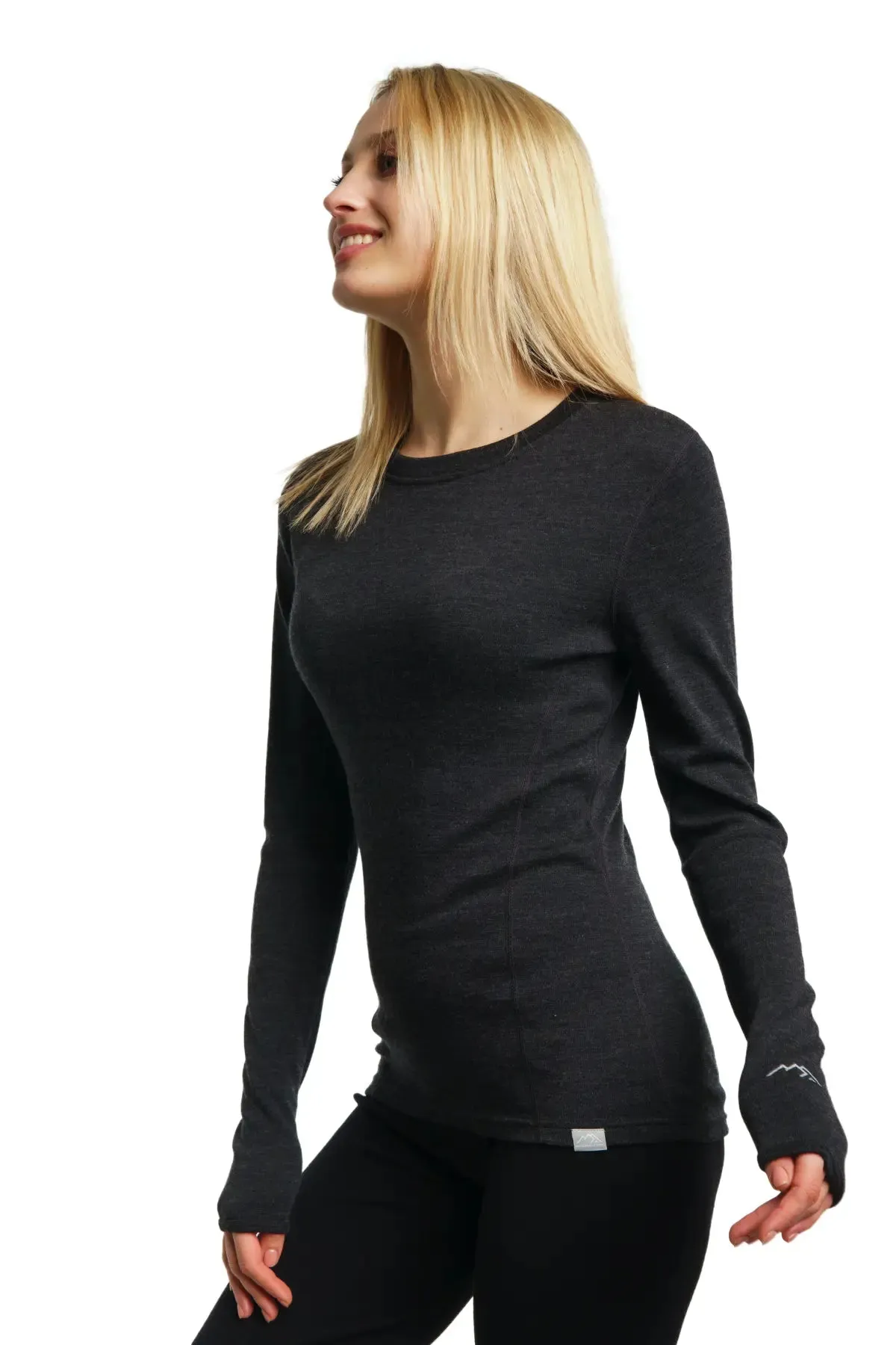 Women's Merino Long Sleeve 250 Charcoal Grey