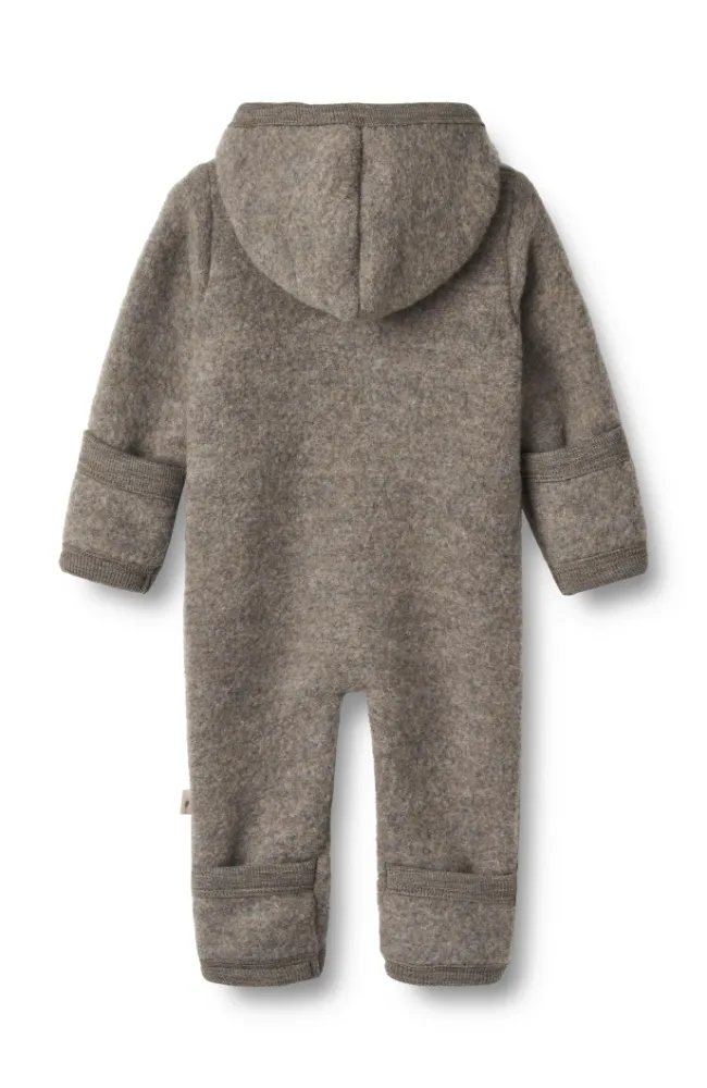 Wool Fleece Suit Ata - Brown Melange