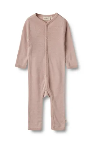 Wool Jumpsuit L/S Dusty - Dry Rose