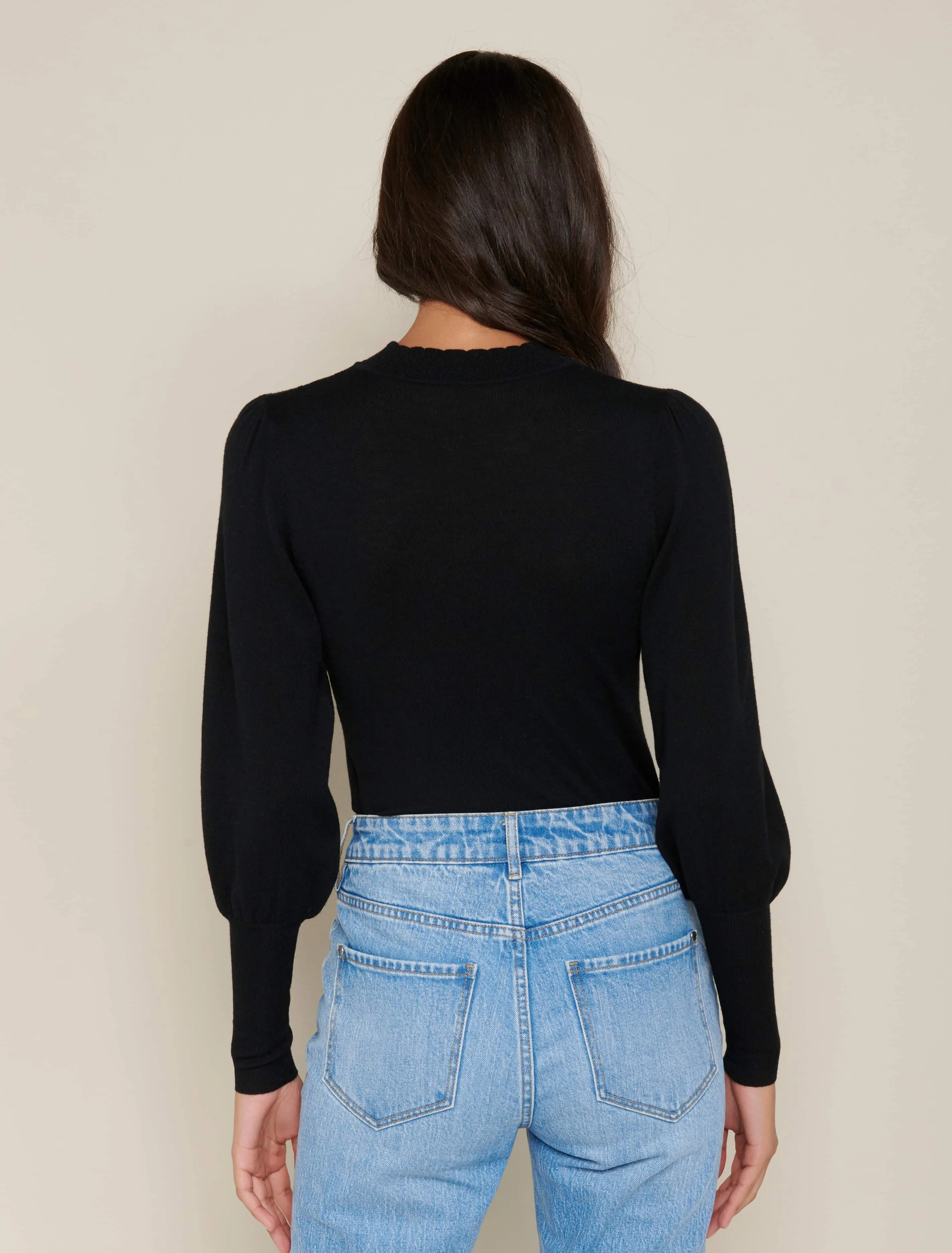Wyatt Pointelle Yoke Knit Jumper