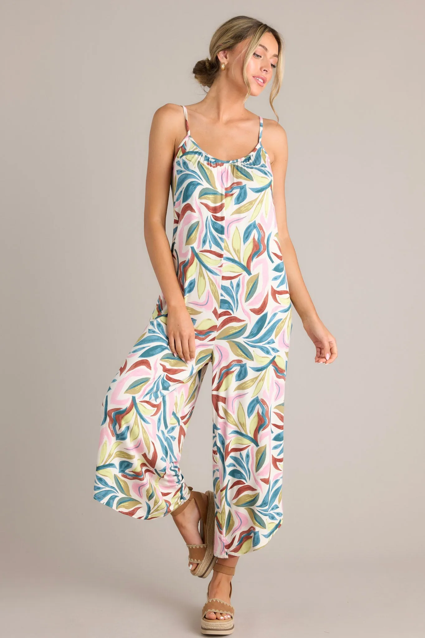 Z Supply Flared Safari Sandshell Jumpsuit