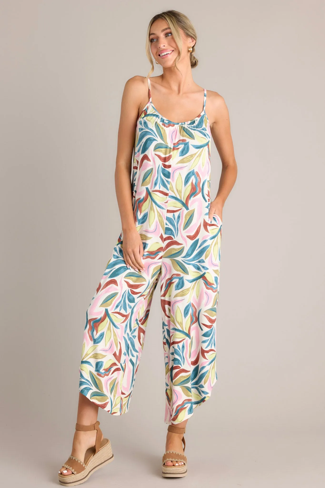Z Supply Flared Safari Sandshell Jumpsuit
